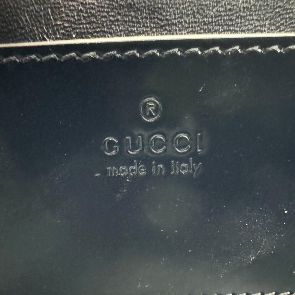Gucci  Bamboo Top Handle Mini Leather Tote Bag Black 805832 - Picture 15 of 16